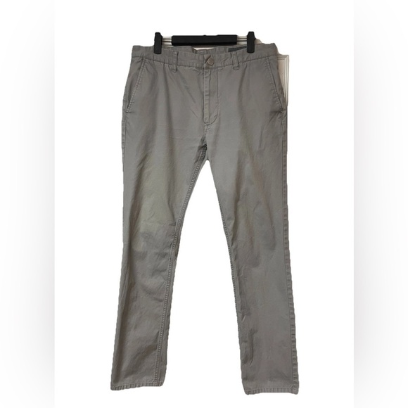Bonobos Men’s Slim Tailored Pants in Light Grey Size 34/32 (real 33 x 31) soft, - Picture 2 of 9